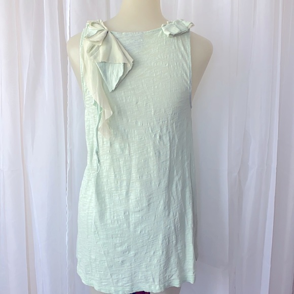 Vanessa Virginia Anthropologie Mint Ruffled Tank M - Picture 5 of 9